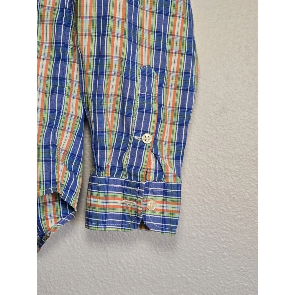 Ralph Lauren Plaid Button‎ Down Long Sleeve Shirt Preppy Casual L(16/18)